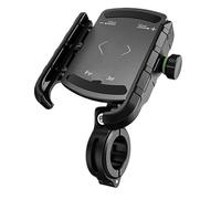 HYPERICIN Motorcycle Phone Holde Motorbike GPS Stand Bracket Cell Phone Mount Handlebar Navigation Motorcycle Phone Bracket(Black)