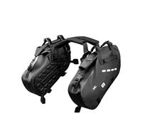 HYPERICIN Motorcycling Rear Seat Travel Bag 18L 28L 48L Motorcycle Saddle Side Bag Large Capacity Universal Fit Pannier(Black 18L)