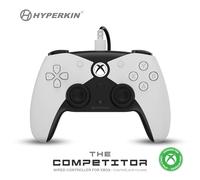 Hyperkin Competitor Wired Controller - Officially licensed Controller for use with Xbox Series X|S, Xbox One, Windows 10|11, PC, Video Game Controller with Hall Effect Sticks, 3.5MM. (White) (White)