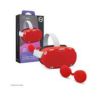 Hyperkin GelShell Headset Silicone Skin and Lens Cover Set for Oculus Quest 2 (Red) - Oculus