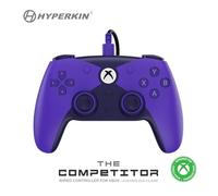 Hyperkin The Competitor Wired Controller for XBOX Series X|S, XBOX One & PC with Hall Effect Joysticks & Impulse Triggers; Symmetrical Layout & Precision D-Pad - Officially Licensed XBOX - Murasaki