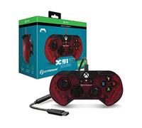 Hyperkin X91 Ice Wired Controller for Xbox One/Windows 10 PC (RUBY Red) - Officially Licensed By Xbox - Xbox One