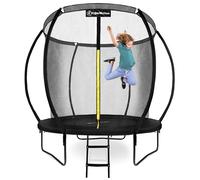 HyperMotion Kids Trampoline 10FT 305cm with Ladder and Inner Safety Net Garden Outdoor Play Equipment Heavy Duty Frame 100kg Max Load for Children