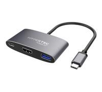Hypertec AdaptLite HD Wired USB 3.2 Gen 1 (3.1 Gen 1) Type-C Anthracite Silver