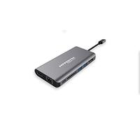 Hypertec ProDockExtreme - Universal USB-C Dock with HDMI; DisplayPort Dual Screen; USB 3.0; Gigabit Ethernet; SD Reader; 3.5mm Audio & 100W Power Delivery