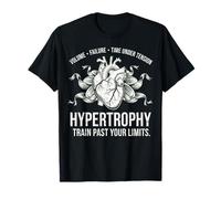 Hypertrophy Train Past Your Limits Bodybuilding Gym T-Shirt