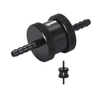 Hypertune - 6 Size 4MM / 6MM / 8MM / 10MM / 12MM / 14MM Non Return One Way Fuel Check Valve Aluminum Alloy Petrol Diesel(8MM Black New Type)