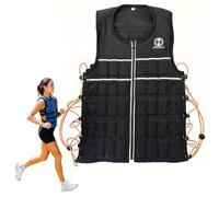 HYPERWEAR Hyper Vest ELITE Weighted Vest (XL 20 lbs) Adjustable Stretch CORDURA Fabric Zipper Thin Steel Weights for Running Strength Endurance Walking
