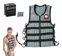 HYPERWEAR Hyper Vest PRO Unisex 10-Pound Adjustable Weighted Vest for Fitness Workouts, X-Large, Grey