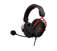 HyperX Cloud Alpha - Gaming Headset, Dual Chamber Drivers, Legendary Comfort, Aluminum Frame, Detachable Microphone, Works on PC, PS4, PS5, Xbox One, Xbox Series X|S, Nintendo Switch and Mobile - Red