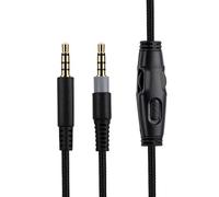 HyperX Cloud Alpha Replacement Cable, Compatible with HyperX Cloud Alpha Gaming Headsets, 3.5mm Headsets Aux Cord, Inline Mute, Volume Control, 6.5 Ft, Black