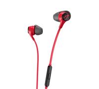 HyperX Cloud Earbuds II - Wired Gaming Earbuds 14mm Driver Built-in Microphone | 4 Ear Plug Sizes | 3.5mm Connector | Hard Case | PC, Console & Mobile Compatibility | Red