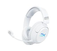 HyperX Cloud Flight 2 - Wireless Gaming Headset, Customizable RGB Lighting with Removable Earcup Plates, up to 100 Hours of Battery Life, 2.4GHz & Bluetooth, Multi-Platform Compatibility - White