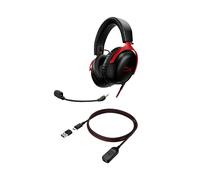 HyperX Cloud III Gaming Headset Black/Red Wired USB-C USB-A 3.5mm PS5 XBOX PC