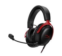 HyperX Cloud III - Wired Gaming Headset, PC, PS5, Xbox Series X|S, Angled 53mm Drivers, DTS, Memory Foam, Durable Frame, Ultra-Clear 10mm Mic, USB-C, USB-A, 3.5mm