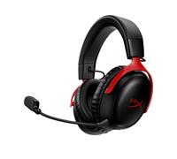 HP HyperX Cloud III Wireless Gaming Funk-Headset/7.1 Sound/DTS Headphone:X/Spatial Sound/Over-Ear - schwarz/rot