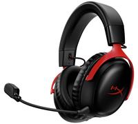 HP HyperX Cloud III Wireless Gaming Funk-Headset/7.1 Sound/DTS Headphone:X/Spatial Sound/Over-Ear - schwarz/rot