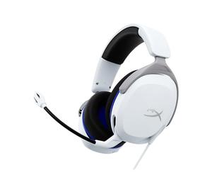 HyperX Cloud Stinger 2 Core White - Gaming Headset for PlayStation, PS5, PS4, lightweight comfort, 40 mm drivers, easy access audio controls