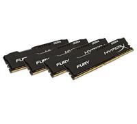HyperX FURY DDR4 16 GB (Kit 4x4 GB), 2400 MHz CL15 DIMM XMP - HX424C15FBK4/16, Black