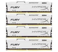 HyperX FURY DDR4 32 GB (Kit 4x8 GB), 2666 MHz CL16 DIMM XMP - HX426C16FW2K4/32, White