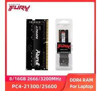 HyperX Fury DDR4 Laptop Memory 8GB 16GB 2666MHz 3200MHz SODIMM PC4-21300 PC4-25600 High-Speed Performance Ram for Notebook