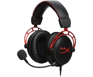 HyperX HX-HSCA-RD Cloud Alpha Pro Gaming Headset (Red) with Dual-Chamber Drivers & In-Line Volume Control