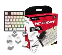 HyperX PBT White Keycaps Full Set Double Shot PBT 104-Key US Layout Keyboard