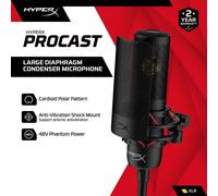 HyperX ProCast XLR QuadCast 2S Alternative Condenser Microphone Studio Mic Pro