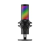 HyperX QuadCast 2 S - USB Microphone, with RGB Lighting, Streaming and Podcasting, with On-Board Controls, LED Lighting, Removable Shock Mount, PC, Mac, USB-C - Black