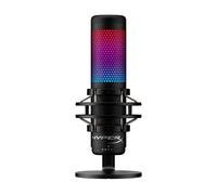 HyperX QuadCast S - RGB USB Condenser Microphone for PC, PS4 and Mac, Anti-Vibration Shock Mount, Pop Filter, Gaming, Streaming, Podcasts, Twitch, YouTube, Discord, Black, New