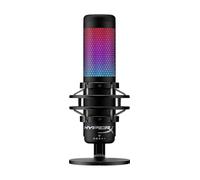 HyperX QuadCast S - RGB USB Condenser Microphone for PC, PS4 and Mac, Anti-Vibration Shock Mount, Pop Filter, Gaming, Streaming, Podcasts, Twitch, YouTube, Discord, Black