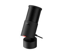 HyperX SoloCast 2 - Gaming USB Condenser Mic for PC | USB-C to USB-A | Built-in Pop Filter | Internal Shock Mount | Plug and Play | 24-bit / 96kHz | Compact Tiltable Stand | Black