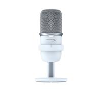 HyperX SoloCast Condenser Microphone USB-C White Gaming Hi Res 24-bit 96kHz