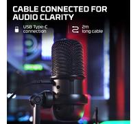 HyperX SoloCast - USB Condenser Gaming Microphone, for PC, PS4, and Mac, Tap-to-mute Sensor, Cardioid Polar Pattern, Streaming, Podcasts, Twitch, Yo