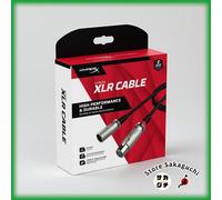 HyperX XLR Microphone Cable 6Z2B9AA 10ft 3.1m Pro Audio Shielded for Procast