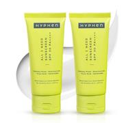 Hyphen All I Need Sunscreen SPF50 P Brightens with Niacinamide, Kojic Acid, Vit C Rich Kakadu Plum Lightweight Non-Greasy UVA/B Protection Oily, Dry, All Skin Types 50 ml (Pack of 2)
