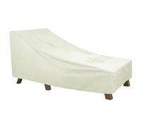 HYPIQQ garden lounger cover waterproof protective cover for sun lounger winterproof cover loungers deck chair cushion garden furniture tarpaulin,Beige,208 * 76 * 41CM