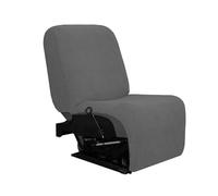 HYPIQQ L Shape Sectional Recliner Sofa Covers 5 Seat 7 Piece Stretch Reclining Couch Covers for Reclining L Shape Sofa Furniture Protector Cover,Light Gray,1 Seat