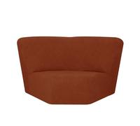 HYPIQQ L Shape Sectional Recliner Sofa Covers 5 Seat 7 Piece Stretch Reclining Couch Covers for Reclining L Shape Sofa Furniture Protector Cover,Orange,Corner Seat