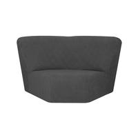 HYPIQQ L Shape Sectional Recliner Sofa Covers 5 Seat 7 Piece Stretch Reclining Couch Covers for Reclining L Shape Sofa Furniture Protector Cover,Dark Grey,Corner Seat