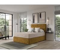 Hypnos Luxurious Earth 04 Divan Bed Set On Glides Super King Dutch Green