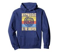 Hypnosis Holds The Key Retro Spiral Humor Pullover Hoodie