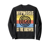 Hypnosis Holds The Key Retro Spiral Humor Sweatshirt