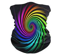 Hypnosis Rainbow Neck Warmer 26X30Cm Washable Headwear Multifunctional Facial Covering For Yoga Skiing Climbing
