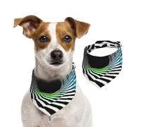 Hypnosis Tunnel Pet Scarf Dog Bandanas Spring Summer Soft Cotton Puppy Scarfs Adjustable Accessories for Small Medium Large Girl Boy Pup Medium