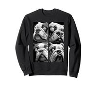 Hypnotic British Bulldog Weird Eyes Weirdcore Halloween Dogs Sweatshirt