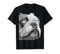 Hypnotic British Bulldog Weird Eyes Weirdcore Halloween Dogs T-Shirt
