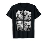 Hypnotic British Bulldog Weird Eyes Weirdcore Halloween Dogs T-Shirt
