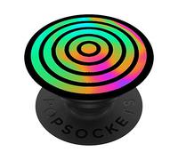 Hypnotic Circle Trippy Repeating Hypnosis Tie-Dye Rainbow PopSockets Grip and Stand for Phones and Tablets