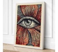 Hypnotic Gaze Graphic Art Canvas Wall Art Print 18x12 Inch (46 x 30 cm)